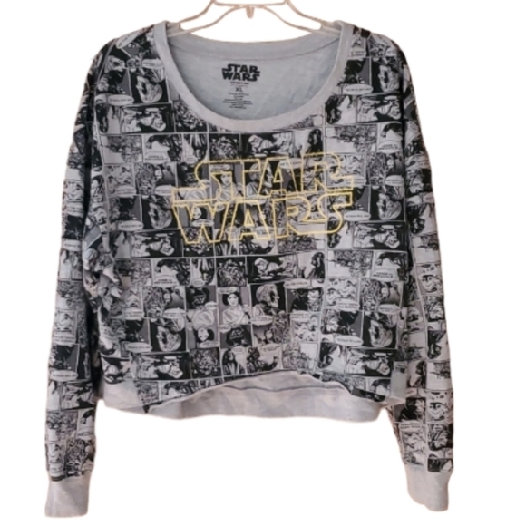 Star Wars Womans Comics Oversized Cropped Sweatshirt Size‎ XL - Picture 1 of 7